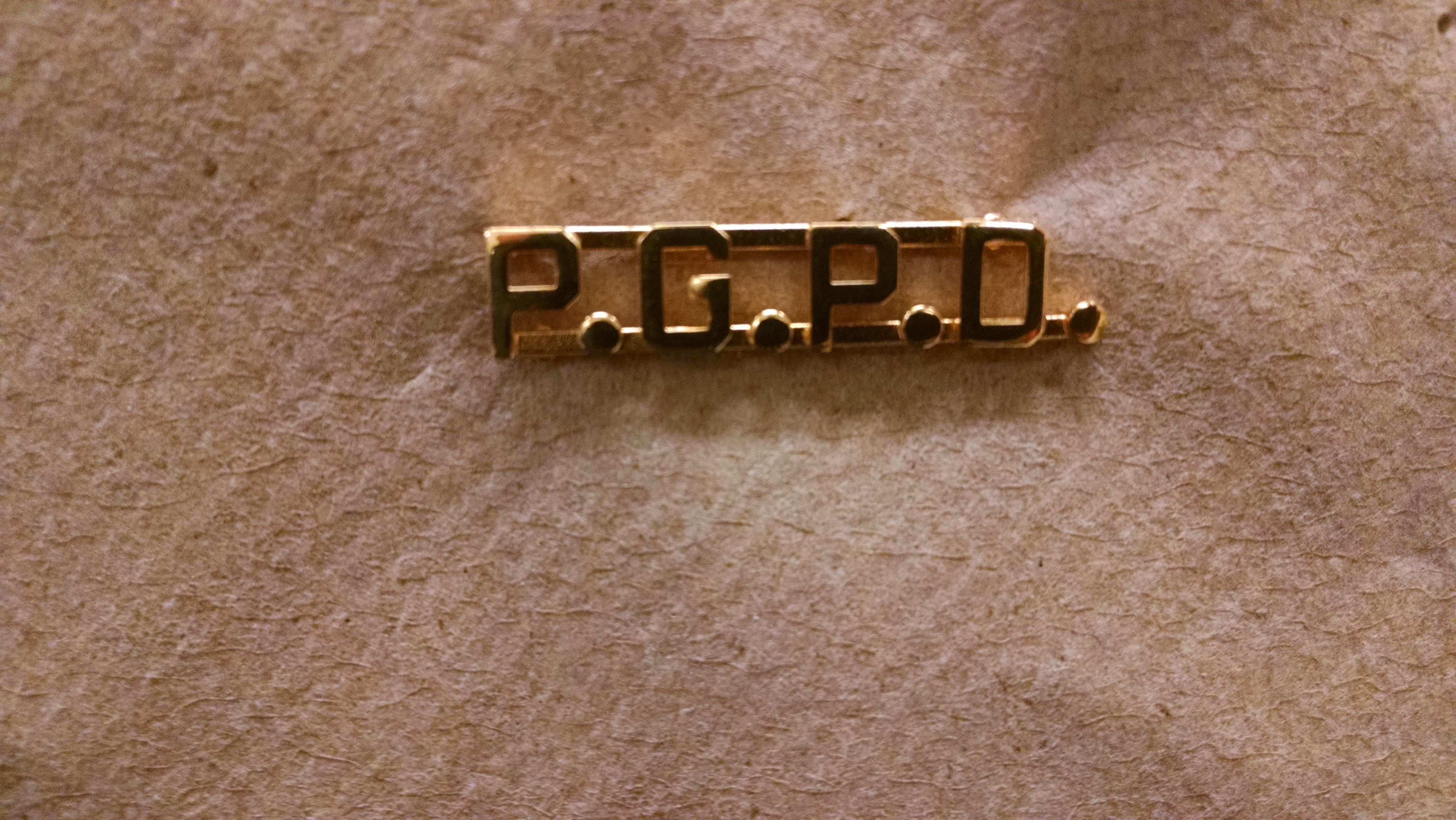 Blackinton "P.G.P.D" Pin (Pair)